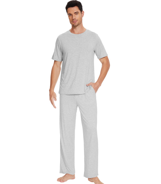 Men Short Sleeve Pajamas Set